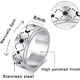 thumbnail image 3 of Stainless Steel Spinner Ring for Anxiety Fidget Rings for Relieving Stress Anxiety Ring Sun Moon Stars Promise Engagement Ring Size 6-12 - -, 3 of 4