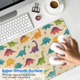 thumbnail image 4 of Long Mouse Pads for Desk,Colorful Dinosaur Assortment Pattern Desk Mats on Top Of Desks, Desk Mouse Pad Extra Large with 3mm Non-Slip Base and Stitched Edge for Gaming,Office,Work,Home 31.5"x15.7", 4 of 6