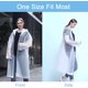 thumbnail image 5 of Paquete de 2 ponchos blancos reutilizables, impermeables, EVA, ponchos para hombres y mujeres, perfectos para acampar, festivales y senderismo, 5 of 5