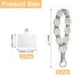 thumbnail image 2 of Uxcell 2 Pcs Correa para Teléfono con Pestañas de Sujeción, Pulsera Lanyard para Teléfono Celular Hecha a Mano para Mujeres y Niñas, Verde Claro, 2 of 7