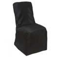 thumbnail image 4 of BalsaCircle Black Polyester Banquet Chair Cover Slipcovers for Wedding Party, 4 of 4