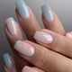 thumbnail image 1 of Coffin Press on Nails Short Fake Nails with Marble Designs Acrylic Nails Press, 1 of 5