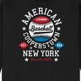 thumbnail image 3 of Instant Message - American Baseball Cooperstown - Men's Crew Neck Fleece Pullover, 3 of 6