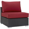 thumbnail image 5 of Modway Convene 5 Piece Outdoor Patio Sectional Set in Espresso Red, 5 of 8