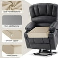 thumbnail image 2 of Recliner Cushions for Elderly Long Sitting Gel Memory Foam Cushion for Recliner 20 x 20 x 5 Inch Khaki, 2 of 14