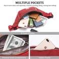 thumbnail image 3 of Riñonera DAITET, grande, impermeable, ajustable, rosa, 3 of 6