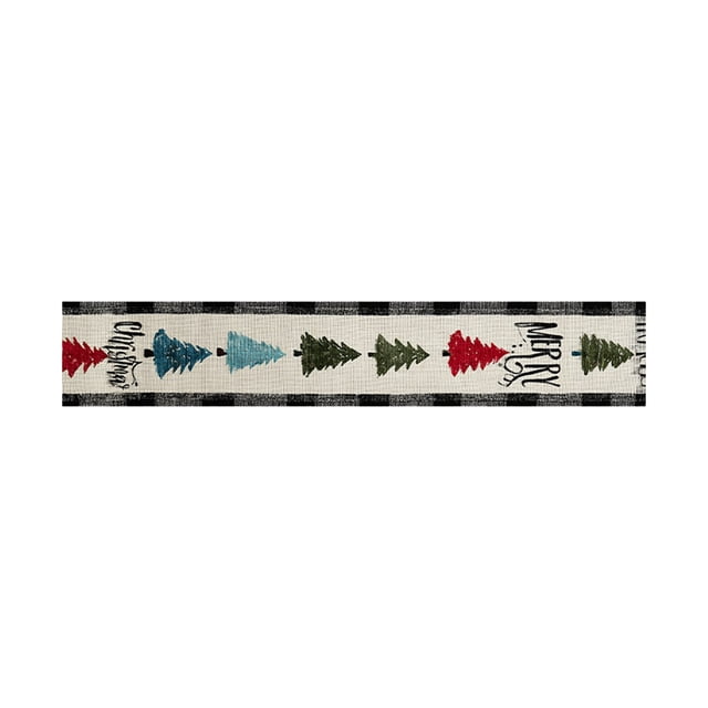 Christmas Decorations 72X13Inches Christmas Tablecloth Christmas Table Flag Waterproofs Decoration Coffee Table Long Tablecloth Christmas Decoration Supplies