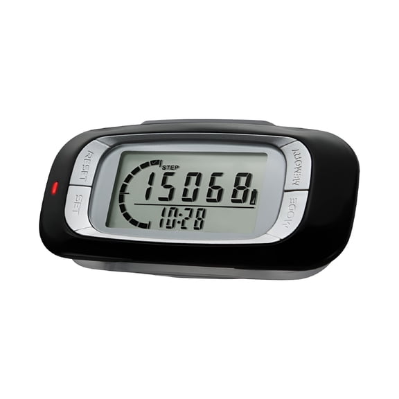 GJX 3D Pedometer with Clip Accurate Step Counter for Fitness Walking Distance Miles/Km Calorie Counter