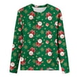 thumbnail image 4 of Blouses pour Femmes Noël Femmes Manches Longues Décontractées Imprimé Col Rond T-Shirt Ample Blouse Hauts Mignons Hauts pour Femmes en Liquidation, 4 of 5