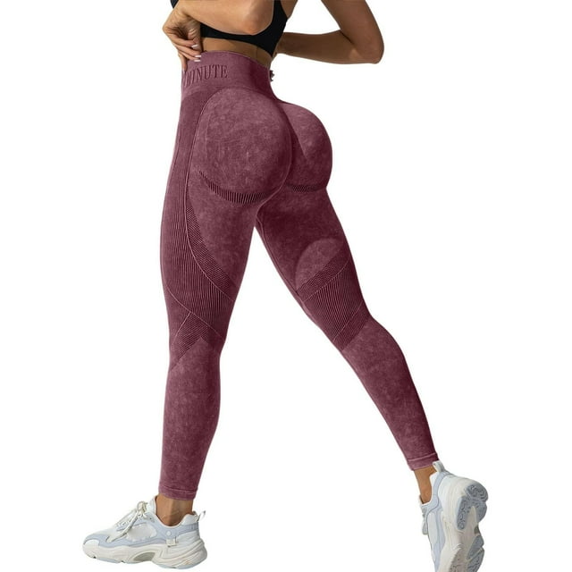 Uinagy Women's Quick-Drying Hip-Lifting Tights with Letters Sportswear