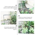 thumbnail image 4 of KONTONTY Tomato Support Frame 15.72in Iron Green Climbing Plant Cage 2Pcs, 4 of 6