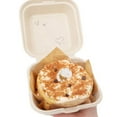 thumbnail image 3 of Baohd Compostable Clamshell Take Out Food Containers to go Containers Beige 50pcs, 3 of 9