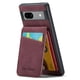 thumbnail image 2 of FIERRE SHANN For Google Pixel 7 5G Cell Phone Case PU+TPU Card Holder Cover - Black, 2 of 5