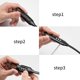 thumbnail image 3 of Bicycle Combination Lock, Bicycle Combination Cable Lock Anti-theft Safety Helmet Lock Multi-purpose Stroller Lock Pvc Wrapped Steel Cable Lock, 3 of 4