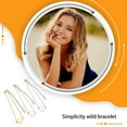 thumbnail image 3 of Brazalete de eslabones de cadena Qarigey ajustable plata, 3 of 6