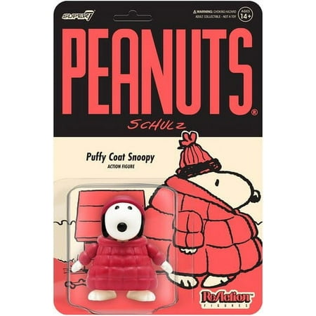 Puffy Coat Snoopy Peanuts Super 7 Reaction Action Figure