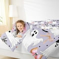 thumbnail image 4 of Manfei White Cute Ghost King Size Comforter Sets,Lovely Bow Tie Bedding Comforter Set,Happy Halloween Bedding Set For Children,Breathable Home Decor Reversible,3 Pieces, 4 of 8