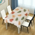 thumbnail image 4 of Yayeee Tablecloths 54" x 54" Rectangle Wrinkle Resistant Party Table Cover, Green Autumn Leaves, 4 of 8
