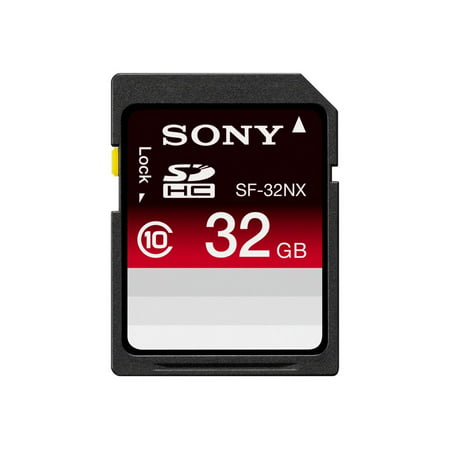 Sony SF-32NX/TQ - Flash memory card - 32 GB - Class 10 - SDHC - for Handycam HDR-CX190, CX580, NEX-VG20, VG30; a SLT-A57, A58, A65; a NEX 5ND, 5NK, 5NY; (Sony A58 Best Price)