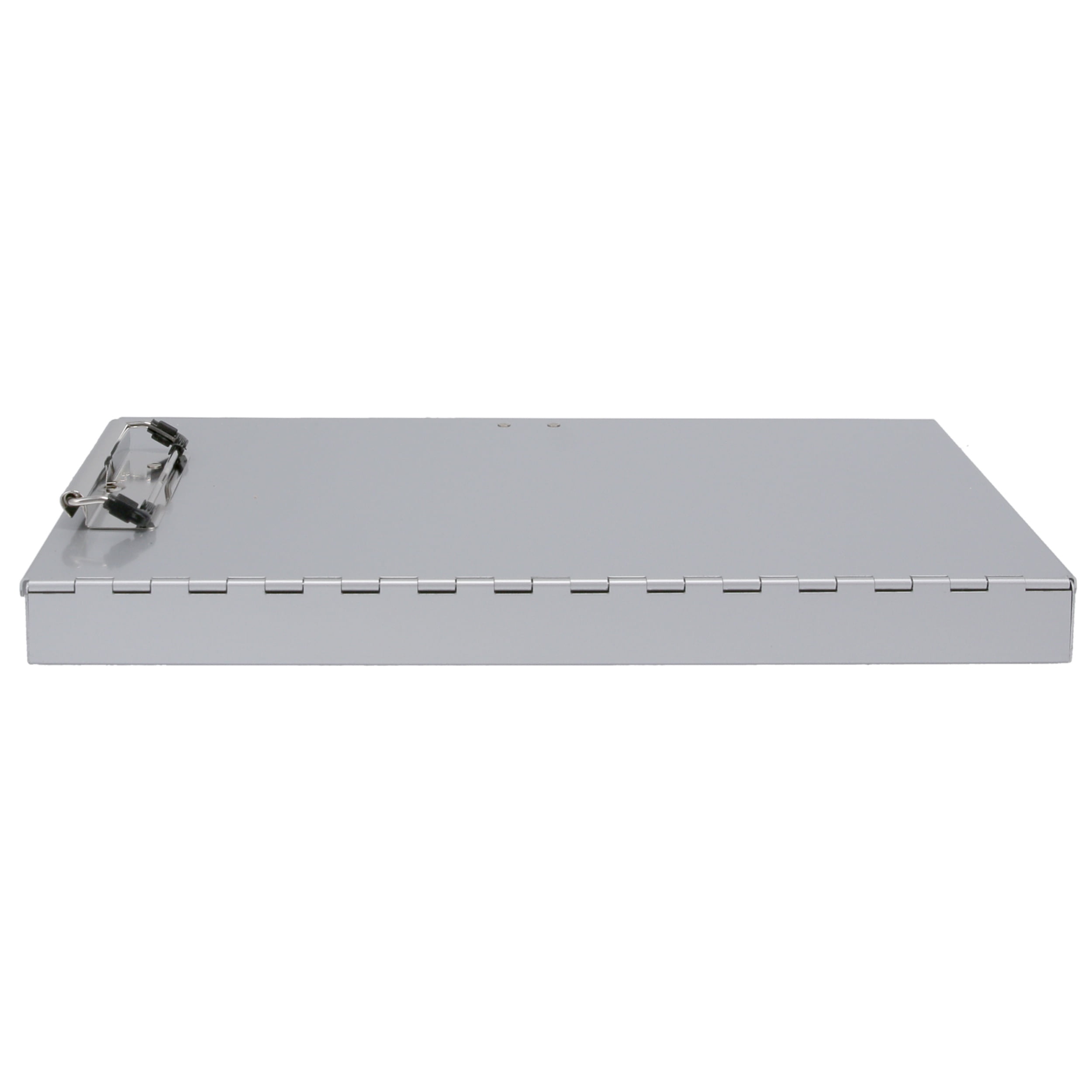 Saunders Metal Storage Clipboard, A, 1 Tier, Low Profile Clip, Letter, Silver, Side Open