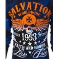 thumbnail image 5 of Archaic By Affliction Men's Thermal Shirt Black Tide, 5 of 8