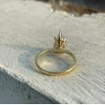 thumbnail image 3 of Forever Jewels 3Ct Pear Cut Moissanite Women Halo Engagement Ring 14K Yellow Gold Plated, 3 of 5