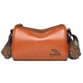 thumbnail image 1 of Bolso bandolera de cuero suave para mujer - Bolso retro casual con varios bolsillos para uso diario, 1 of 1