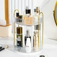 thumbnail image 3 of 360° Rotating Makeup Organizer for Vanity, 3 Tier Large Skincare Make Up Storage Perfume Organizers for Bathroom Counter, Clear Cosmetic Dresser Organizer, Lipstick Toiletry Spinning Holder, 3 of 13