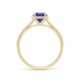 thumbnail image 2 of ANGARA Natural Tanzanite Twist Rope Split Shank Ring in 14K Yellow Gold for Women (Size-6mm) | December Birthstone, Birthday, Anniversary, Jewelry Gift for Women | Natural Tanzanite Ring, 2 of 8