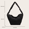 thumbnail image 3 of Bolso de hombro acolchado para mujer, bolso de mano versátil de Color sólido, bolso diario para mujer, 3 of 9