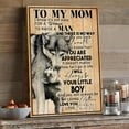 thumbnail image 3 of To My Mom Canvas Wall Art from Son – Emotional Gift for Mother – Heartfelt Message from Son – Mother's Day, Birthday, or Appreciation Gift – Love, Charlee Ray, 3 of 4