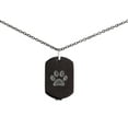 thumbnail image 2 of Practical Footprint Pattern Necklace, Personalized Memorial Jewelry, For Pet Owner Lover Friend Meanful Gift, 2 of 8