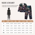 thumbnail image 4 of Kdxio Forest Mushroom Skull Women's Pajama Sets Long Sleeve Button Down Sleepwear Nightwear Soft Pjs Lounge Sets-Large, 4 of 7