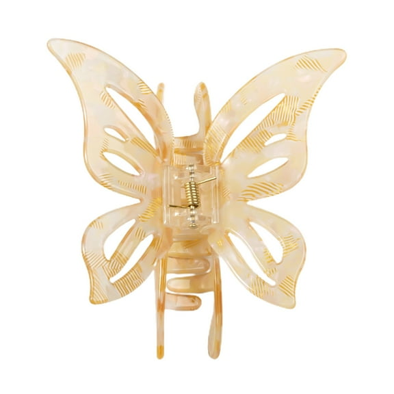 Ashosteey Butterfly Hair Clip,Cute Non-Slip Clamps with Strong Grip for Women and Girls, Small Hair Clips for Women, Girls, and Old Ladies, Ideal Gift, Y2K Hair Accessories, Neutral Colors