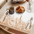 thumbnail image 3 of Iris Lavender Placemats Set of 4, Orange Plant Flower Non-Slip Place Mats Washable Table Mats for Kitchen Dining Table Decorations Indoor/Outdoor, 3 of 9