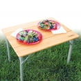 thumbnail image 6 of Camco Folding Bamboo Table, 18" - 25.5" Tall, Aluminum Legs (51895), 6 of 10