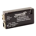 thumbnail image 1 of Transition Networks Hardened Mini 10/100/1000 Bridging - Convertisseur de Média Fibre - GigE - 10Base-T, 1000Base-SX, 100Base-TX, 1000Base-T - RJ-45 / LC multi-mode, 1 of 1