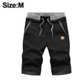 thumbnail image 2 of Pantalones cortos para hombre, pantalones cortos de vestir para hombre, pantalones cortos casuales de ajuste clásico con cordón, pantalones cortos de playa de verano con cintura elástica y bolsillos, 2 of 5