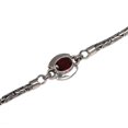 thumbnail image 4 of NOVICA Garnet charm bracelet, 'Triple Passion', 4 of 7