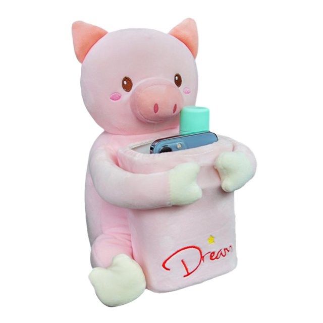 YSABOXY 2 in1 Cute Cartoon Car Tissue Box Creative Short Plush Tissue Box Holder αя з