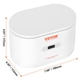 thumbnail image 3 of VEVOR Jewelry Cleaner Ultrasonic Machine, Ultrasonic Cleaner Machine Portable 22oz (650ml) with 5 Digital Timer,Sonic Jewelry Cleaner with 2 Cleaning Baskets for Eyeglasses, Watches, Dentures,Rings, 3 of 9