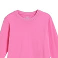 thumbnail image 4 of Splozh Toddler Long Sleeve Shirt Girl Shirts for Girls Long Sleeve Casual Loose Fit Tunic Tops Solid Blouses Comfy Blouses Hot Pink,14-15 Years, 4 of 5