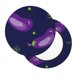 thumbnail image 2 of Balery Eggplant Fundas de asiento para taburete de bar redondo de tela de terciopelo ajustables que protegen de arañazos y manchas para sillas de 14 a 17 pulgadas.-14 inch, 2 of 7
