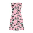 thumbnail image 4 of Beach Dress for Women Summer Sleeveless Palm Tree Print Casual Mini Dress Flowy Tank Sundress with Pockets, 4 of 8