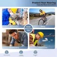 thumbnail image 4 of Noise Cancelling Bluetooth Earbuds Hearing Protection In Ear Work Headset For Construction Sites Blue, 4 of 7