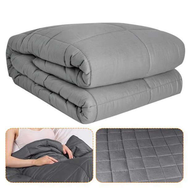 60x80 Inch 20lb Weighted Heavy Blanket Adult Gravity Throws Faster Fall