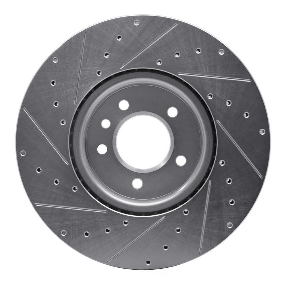 Dynamic Friction Company 631-11030R DFC Brake Rotor - Drilled And Slotted - Silver