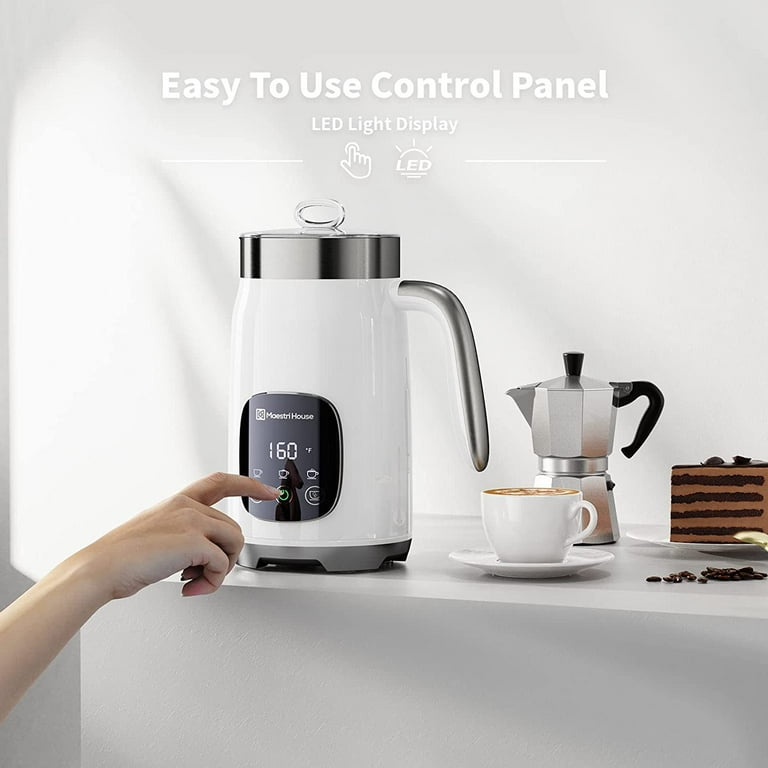 Fully Automatic Milk Frother And Warmer - Perfect For Hot And Cold Lattes,  Cappuccinos, And Chocolate Drinks - Cool Touch Technology For Safe Use -  M1a - Temu