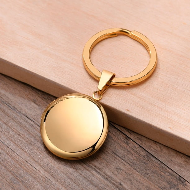 Vnox-Llavero con marco de fotos personalizado para mujer y niña, llavero con medallón de acero inoxidable Unisex, colgante, corazón, amor, regalo del Día de la madre