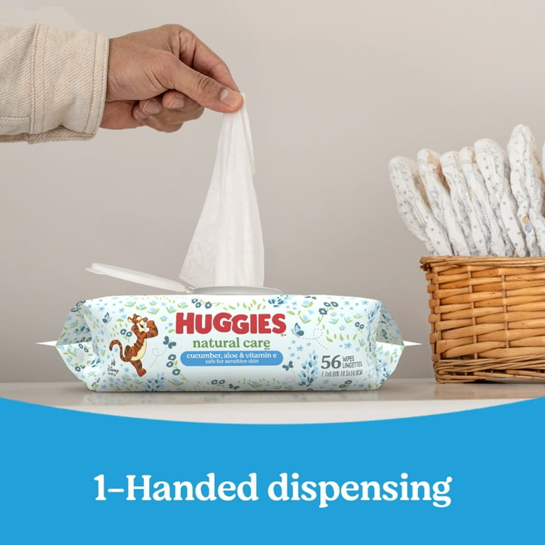 Huggies Natural Care Cucumber, Aloe and Vitamin E Baby Wipes